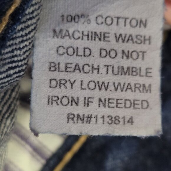 VTG Billy Reid Selvedge Men's Indigo Washed Straight Denim Jeans 35630 Sz 33X30 - Picture 11 of 11